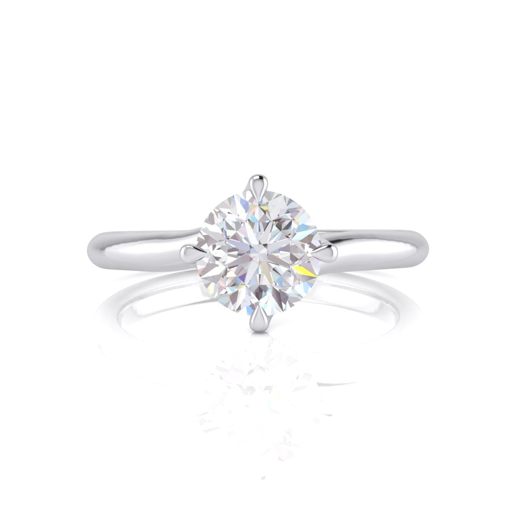 Diana Brilliant Cut Diamond Solitaire 4 Claw Ring